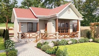 House Design Three Bedrooms Free Floor Plan [upl. by Lleoj]