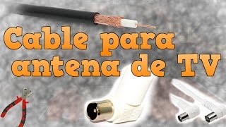 Cómo hacer un cable de TV Conector IEC  cable coaxial Tutorial Cable de antena [upl. by Tnattirb]