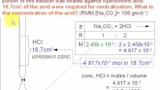 3 Titration Calculations Sodium Carbonate [upl. by Noicnecsa]