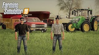 WE SPENT 100000 AT A FARMERS AUCTION  COUNTY LINE SEASONS FS19 ROLEPLAY [upl. by Roley708]