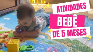 ATIVIDADES PARA O BEBÊ DE 5 MESES  p estimular o desenvolvimento do bebê [upl. by Leach]