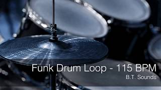 Funk Drum Loop 115 BPM [upl. by Burhans]