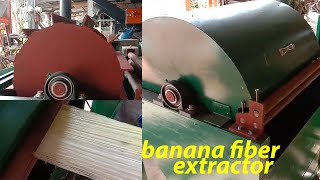 Banana Fiber Extractor  Machine evaluation [upl. by Acnayb]