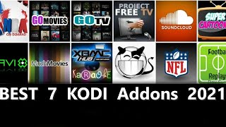 How to Install 7 Kodi Addons 2021 [upl. by Kimmi]