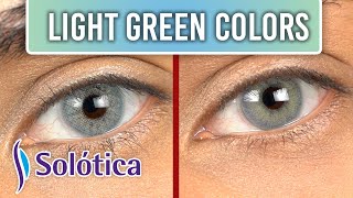 Best Light Green Contact Lenses  Samba Green amp Monthly Hidrocor Quartzo [upl. by Tudor]