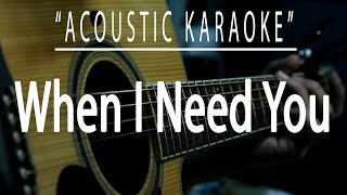 When i need you  Leo Sayer Acoustic karaoke [upl. by Berkly]