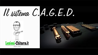 SISTEMA CAGED E ACCORDI  LEZIONI DI CHITARRA  TUTORIAL [upl. by Hailat]