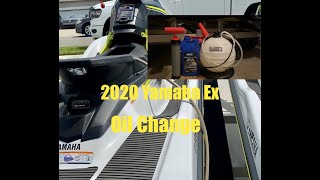 2020 Yamaha EX Waverunner Oil Change [upl. by Tatiana]