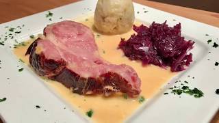 Saftiger Kassler Schweinenacken Braten aus dem Ofen [upl. by Gratianna]