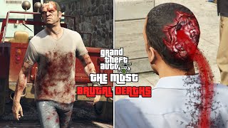 GTA 5  The Most Brutal and Shocking Deaths TOP 10 [upl. by Shawnee]