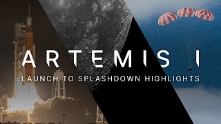 NASA’s Artemis I Moon Mission Launch to Splashdown Highlights [upl. by Ahsias434]