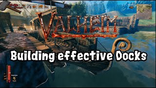 Valheim Tutorial Building Effective Docks Keeping boats safeupdated [upl. by Doroteya487]