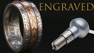 Making a Rose Gold Spinning Coin Ring [upl. by Eseerahs]