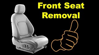 ANY Car Front Seat Removal  How To Remove Front Seats From a Car [upl. by Ultann519]