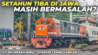 BERMASALAH NASIB LOKOMOTIF MERAH SUMATERA MANGKRAK DI JAWA DINAS LANGSIR ABADI STASIUN LEMPUYANGAN [upl. by Aina]