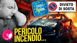 VIETATO lingresso alle AUTO ELETTRICHE In ITALIA a EUROSPIN [upl. by Kalle461]