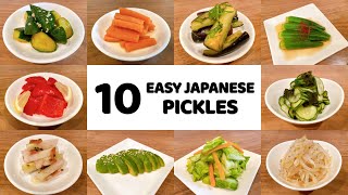 10 Easy Japanese Pickles Tsukemono Recipes for Beginners  Vegan  Authentic Japanese Food [upl. by Ilan]