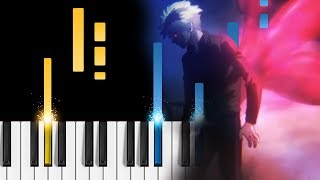 Tokyo Ghoulre OP  asphyxia  Piano Tutorial  Piano Cover  Tokyo Ghoul Season 3 Opening [upl. by Cooper]