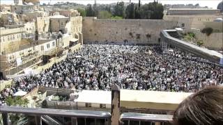 בִּרְכַּת כֹּהֲנִים 2014 Western Wall  Jerusalem Priestly Blessing [upl. by Adnana]