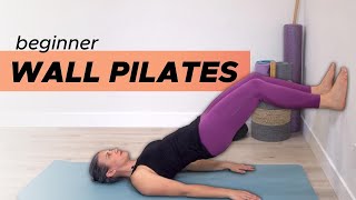 Beginner Wall Pilates  20 min athome Workout [upl. by Atteuqehs337]