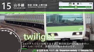 【ありがとう】JR新宿駅旧発車メロディ“Shinjuku Station Jingle” [upl. by Ahsaek]