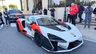 Hypercar Mclaren Senna Arriving With His New Owner Carspotting Monaco billionaire monaco luxury [upl. by Sualokcin]