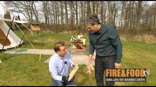 FireampFood TV  Barbecue Roken van buikspek [upl. by Adnol54]