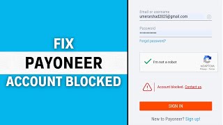 How to Fix Payoneer Account Blocked Full Guide [upl. by Ronnoc951]