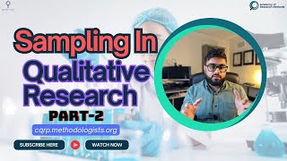 Sampling in Qualitative Research Part 2 [upl. by Henebry]