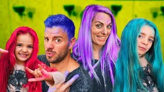 😱 NOS PINTAMOS EL PELO DE COLORES 🌈 Itarte Vlogs [upl. by Smeaj]