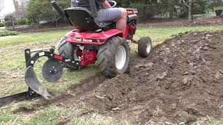 Plowing the garden with the Wheel Horse [upl. by Dov]