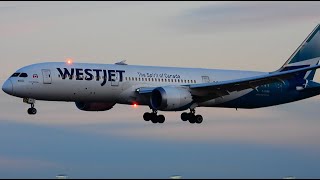 BEAUTIFUL Twilight Arrivals at Calgary International Airport [upl. by Novanod]