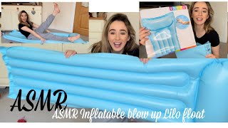 ASMR blowing up and deflating a floating pool LILO bed [upl. by Peltz246]