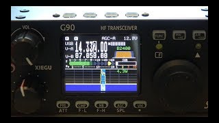 Xiegu G90 SDR HF Transceiver Review OnAir Contacts [upl. by Filmer]