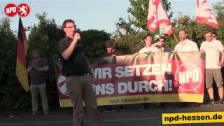 NPDDemonstration in Büdingen Jan Jaeschke [upl. by Senalda]