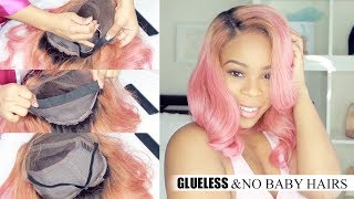 HOW TO Sew an ELASTIC BAND on lace FRONT wig GLUELESS amp EASY EXTREMELY DETAILED  RPGSHOW WIG [upl. by Alecia]