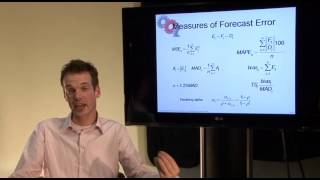 Chapter 7 Demand forecasting in a Supply Chain  Time Series and Forecast Errors [upl. by Yleoj]