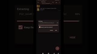 PSP File Extract Problem Solve 💯✨ psp ytshorts gaming shorts [upl. by Adeline]