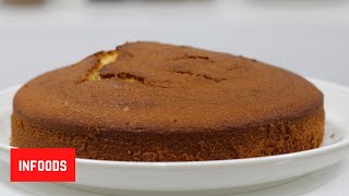 Simple Classic Vanilla Cake Recipe  Infoods [upl. by Eelarual]