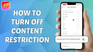 How to Turn Off Content Restriction on iPhone  iOS 17 [upl. by Llennoj367]