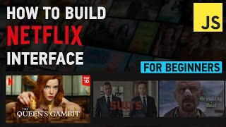 How to build a Netflix Slider with HTML CSS amp Javascript for beginners in 2021 [upl. by Alimhaj]