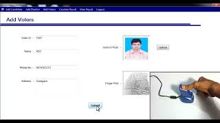 FingerPrint Based Voting System Project [upl. by Iphagenia86]