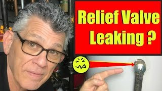 Hot Water Heater Relief Valve Leaking [upl. by Cusack98]