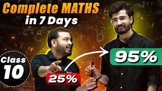 Class 10  Complete Maths in 7 Days  RITIK SIR is Back ☠️ Gap Days Strategy  Alakh Pandey [upl. by Prestige564]