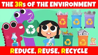 ♻ The 3Rs Of The Environment 🌎Learn About the 3 Rs  Save The Planet Earth  Kids Songs [upl. by Aixela]