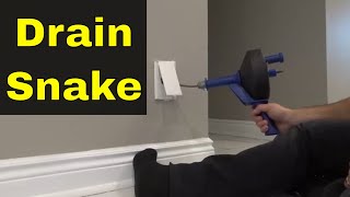 How To Use A Drain SnakeEasy Tutorial [upl. by Arymat]