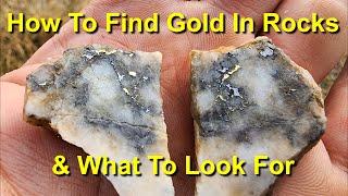 How To Find Gold In Rock amp What To Look For [upl. by Retepnhoj]