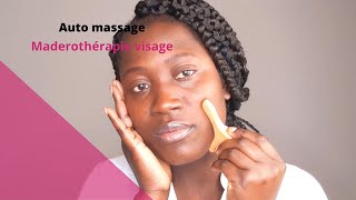 AUTO MASSAGE MADEROTHÉRAPIE VISAGE [upl. by Dnalor]