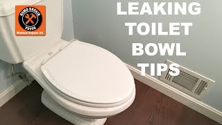 Tips for Fixing a Leaking Toilet Bowl  by Home Repair Tutor [upl. by Aglo459]