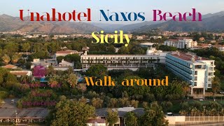 Unahotel Naxos Beach walk around [upl. by Nirmak764]